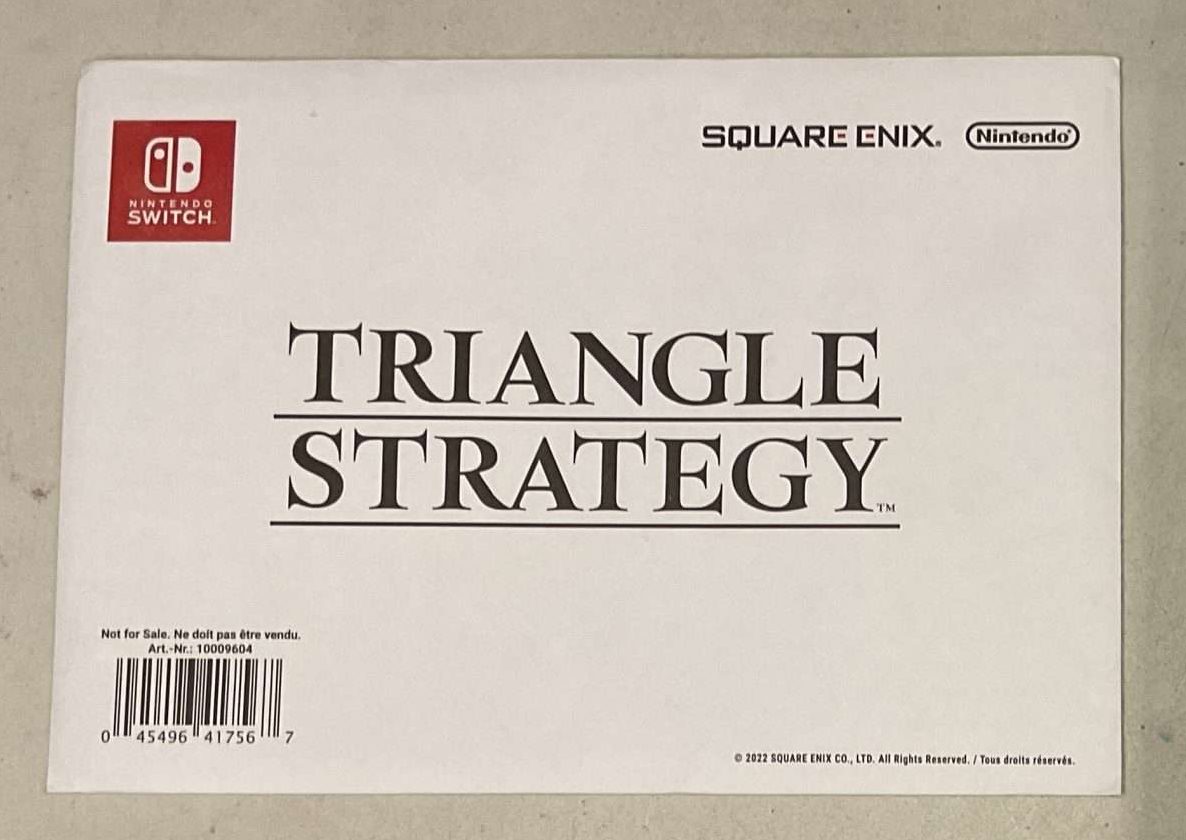 Triangle Strategy Postkort - LÆS BESKRIVELSE