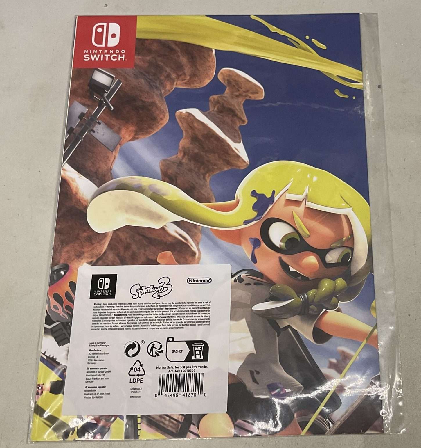 Splatoon 3 Plakat - LÆS BESKRIVELSE