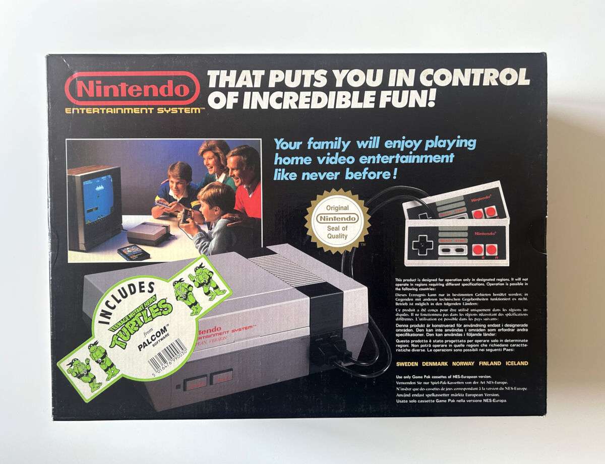 NES inkl controllere og Turtles(NES i original emballage) - Billede 4