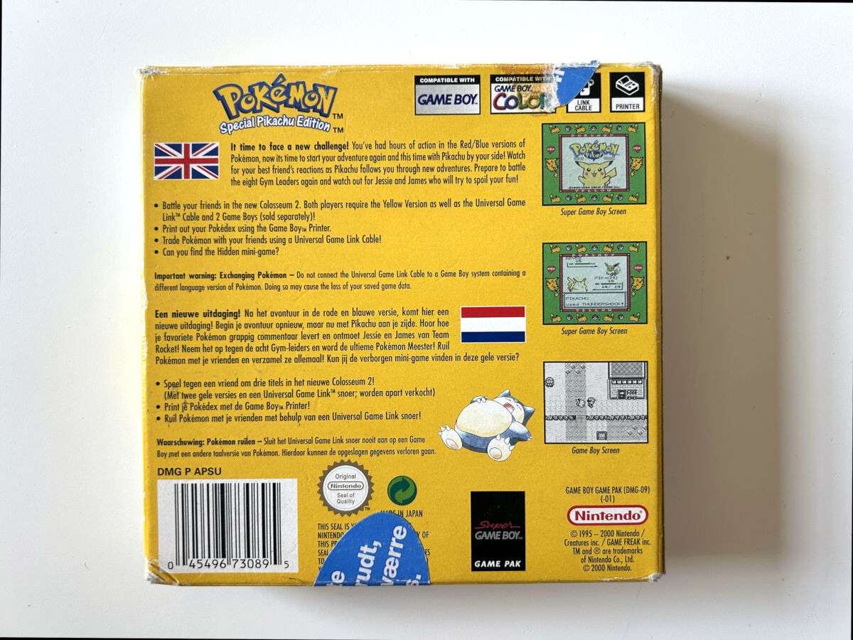 Pokemon Yellow Version (GB Classic) - TOM/EMPTY - Billede 9