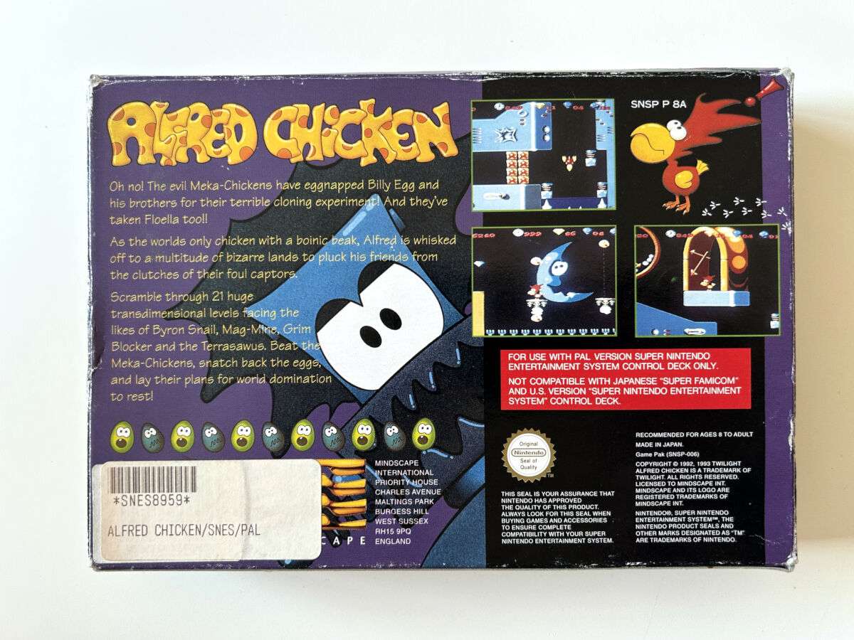 Alfred Chicken (SNES i original emballage) #239 - Billede 10