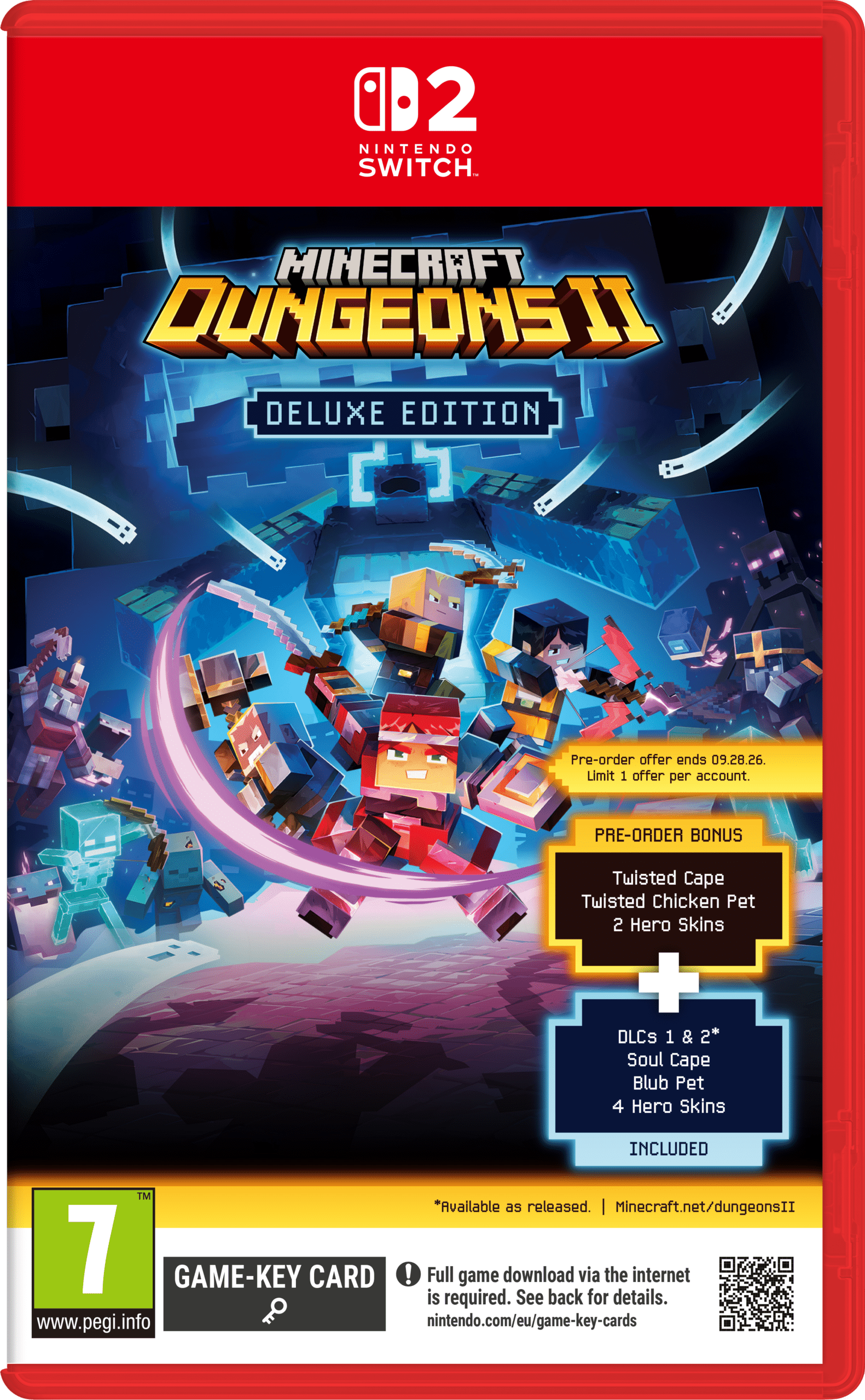 (Forudbestilling)Minecaft Dungeons 2(Switch 2: Nyt)