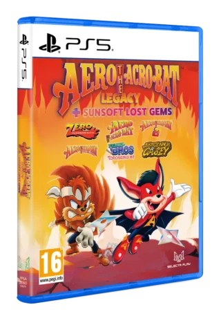 (Forudbestilling)Aero The Acro-Bat Legacy + Sunsoft Lost Gems(PS5 Ny)