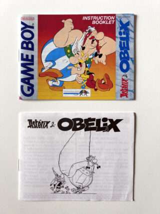 Asterix & Obelix - Orig og Dansk kopi - 2 manualer(GB Classic Manual) #228