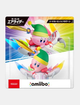 (Forudbestilling)Kirby Air Riders - Sword Kirby & Dragoon(Amiibo i original emballage)